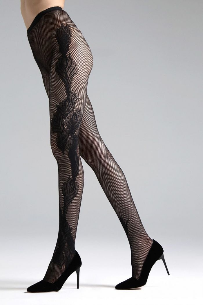 Natori Natori-peacock-feather-net-tights1  Legwear Catalog 2020 | Pantyhose Library