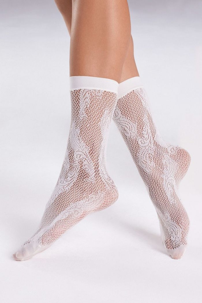 Natori Natori-plume-net-crew-socks4  Legwear Catalog 2020 | Pantyhose Library