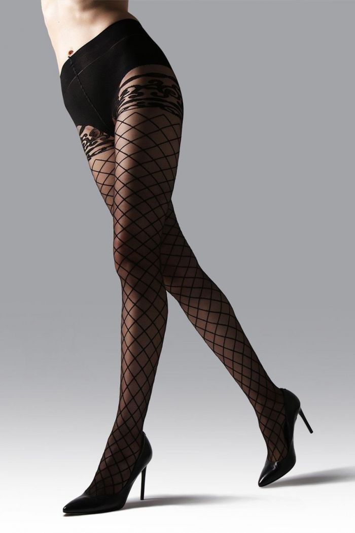 Natori Natori-scroll-sheer-tights1  Legwear Catalog 2020 | Pantyhose Library