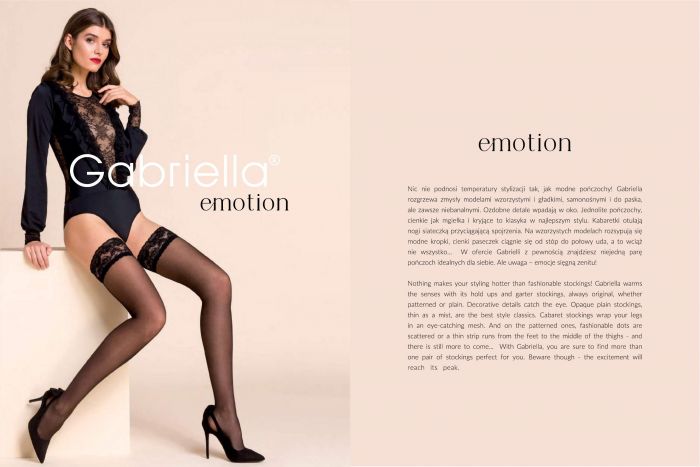 Gabriella Gabriella-emotion Poczochy 2021-1  Emotion Poczochy 2021 | Pantyhose Library