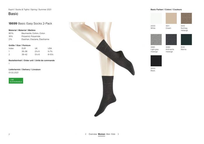 Esprit Esprit-basic Catalogue Ss21-7  Basic Catalogue Ss21 | Pantyhose Library