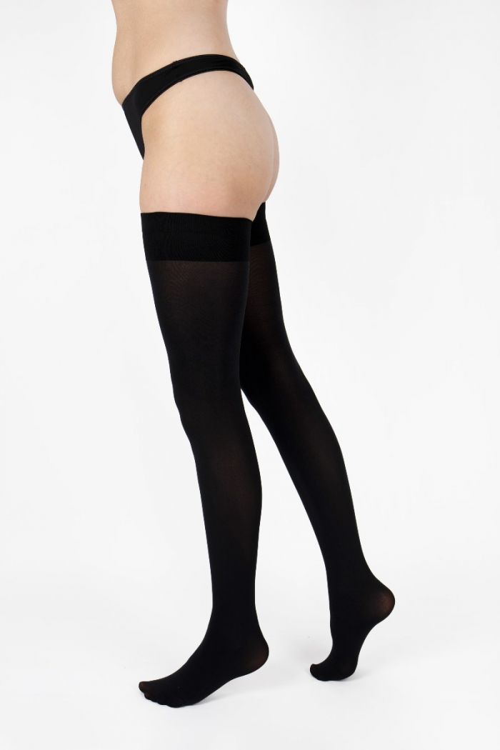 Aristoc Aristoc 80 Denier Opaque Hold Ups Black  Opaques Collections2021 | Pantyhose Library