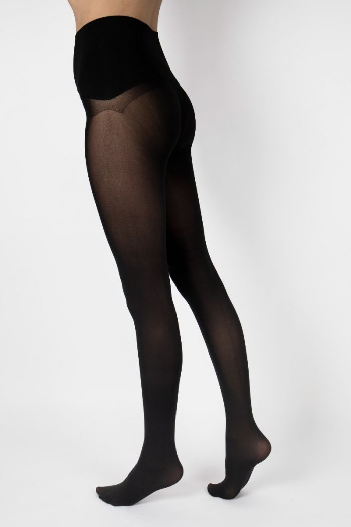 Aristoc Aristoc 50d Ultimate Seamless Opaque Tights Black  Opaques Collections2021 | Pantyhose Library