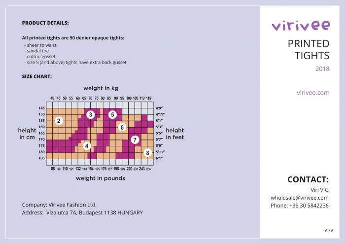 Virivee Virivee-printed Tights 2018-6  Printed Tights 2018 | Pantyhose Library