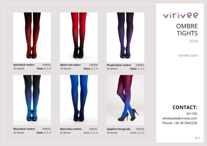 Virivee Virivee-ombre Tights 2018-1  Ombre Tights 2018 | Pantyhose Library