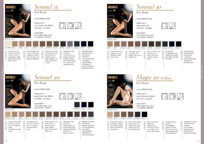 Oroblu Oroblu-basic 2012 Catalog-7  Basic 2012 Catalog | Pantyhose Library