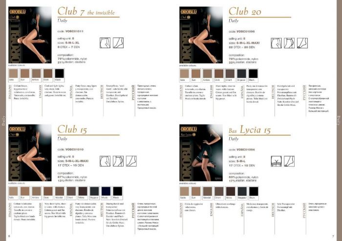 Oroblu Oroblu-basic 2012 Catalog-4  Basic 2012 Catalog | Pantyhose Library