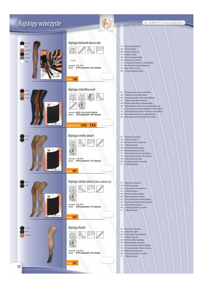 Arges Arges-katalog Rajstop 2021-10  Katalog Rajstop 2021 | Pantyhose Library