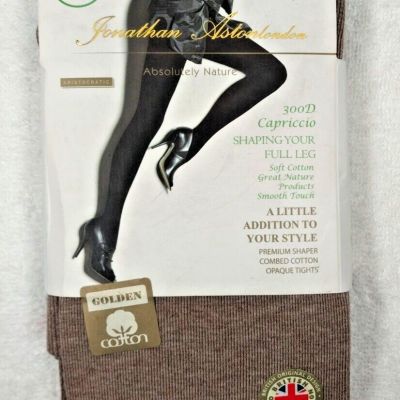 Jonathan Aston London 300 Denier Premium Natural Cotton Matte Opaque Tights