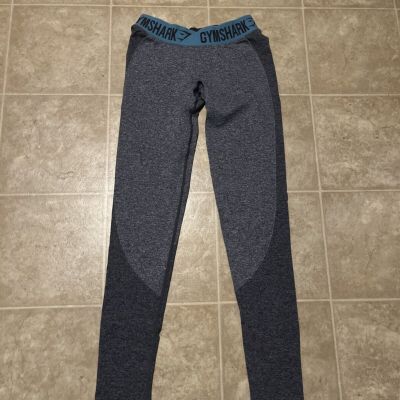 Gymshark Flex Women’s Sz S Heathered Gray Athletic Yoga Leggings Gym