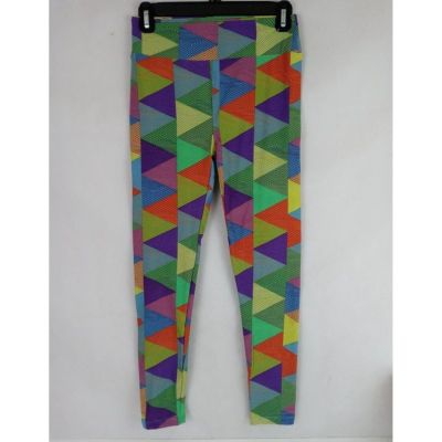 LuLaRoe Leggings OS With Bright Colorful Triangle Designs