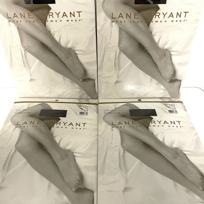 Lane Bryant Plus Off Black Size A Hosiery NEW Invisible Reinforced Toe Daysheer