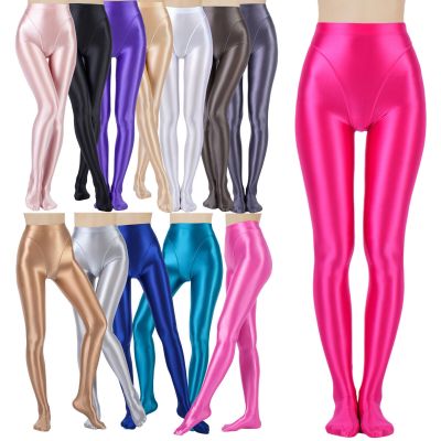 Women's Pants Yoga Tights Sports Stockings Dancing Pantyhose Glitter Sweatpants