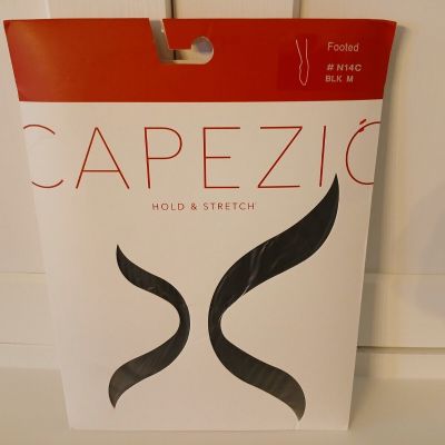 Capezic Footed Tights Semi Opaque Black Nylon-Spdx Med. 3'10