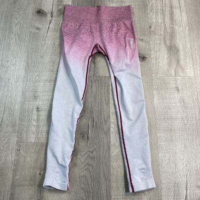 Gymshark Women's Pink Dry Sculpt Leggings Workout Small S