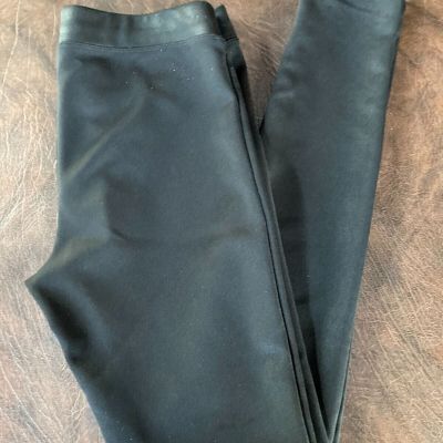 Women's Size S EXPRESS Leggings Black Skinny Low Rise Pull-On Stretch