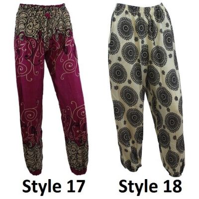 Aroona Women Alibaba Harem Pants Ladies Boho Yoga Baggy Trousers Hippie Aladdin