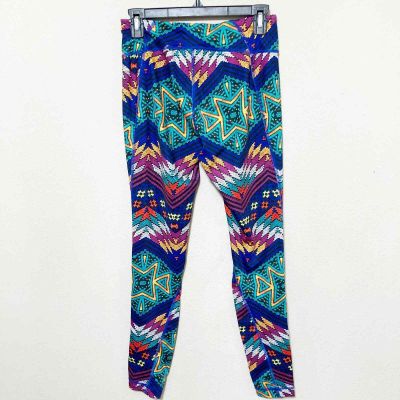 Z by Zella Women's Printed Leggings Geometric Print Bright Colors Size Medium