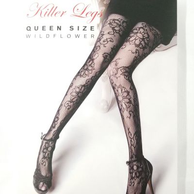 Yelete Killer Legs Fishnet Pantyhose Stocking  Wildflower Size Queen