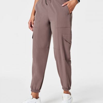 Spanx on the move cargo jogger pants in Smoke