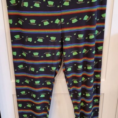 Lularoe TC Leggings St. Patrick's Day Leprechaun Hats Clover ???? Rainbows ????