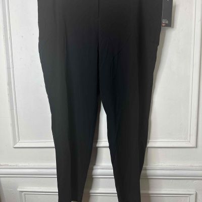 NWT Avenue Pants Womens Size 20 Average Black Slim Fit Leggings Trouser