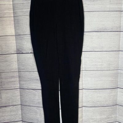 Women's Zenana basic black cropped leggings size small