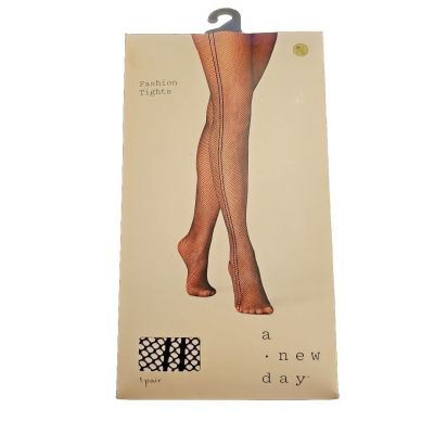 A New Day Womens Black Fishnet Fashion Tights Size Medium/Large