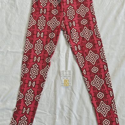 LuLaRoe BRAND NEW OS ONE SIZE Leggings Valentine Love Pink Cupid Print Fast Ship