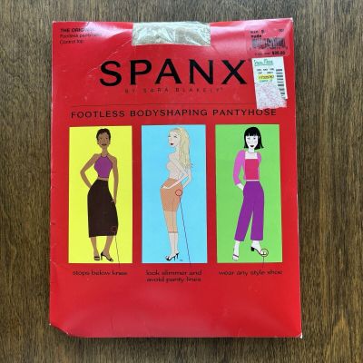 Spanx The Original Footless Control Top Pantyhose Sz E 195-265 lbs Nude 001 NIP