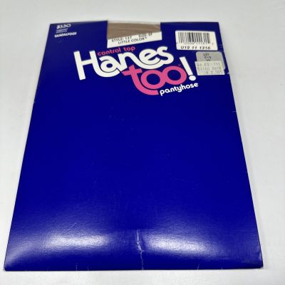 1997 Hanes Too Day Sheer Control Top Sandalfoot Pantyhose - EF Little Color