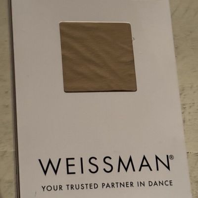 Weissman Women's Footed Dance Tights Beige Size Adult Small Suntan Color