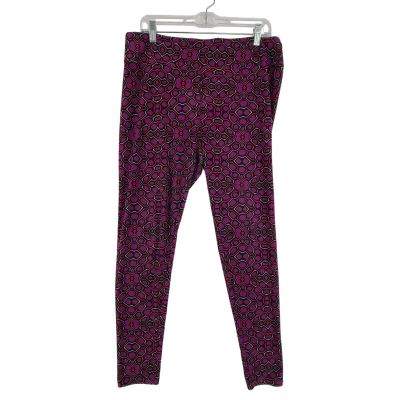 LulaRoe Women's Casual Knit Fashion Leggings Purple Size XL