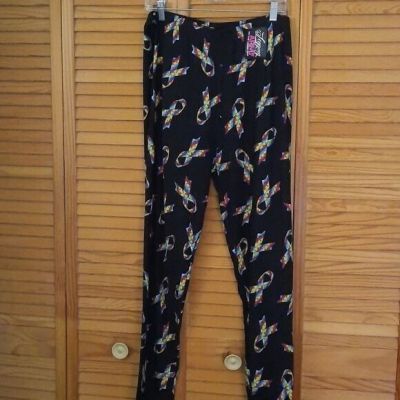 Legging Army NWT Autism Ribbon Print Leggings Size 3/5 XL