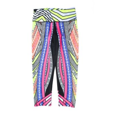 Onzie Colorful & Happy Multi-Color Leggings / Workout Pants - Size XS