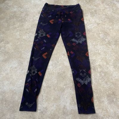 LuLaRoe Leggings OS Black Unique Print Winter Fashion One Size