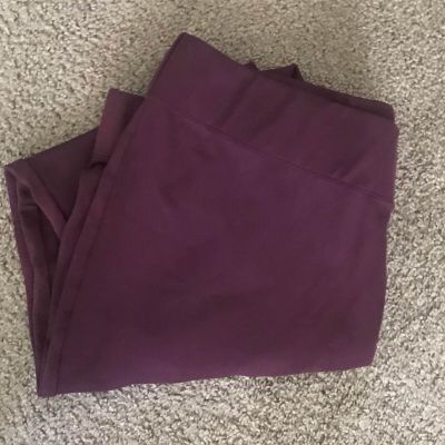 Ellos Women’s Size 2x 26-28 Maroon Legging Style Pants Zippers On Bottom