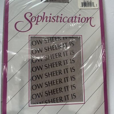 Sophistication pantyhose Size B Coffee Ultra Sheer Sandalfoot Sealed NOS