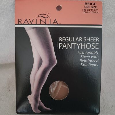 Ravinia Regular Sheer Pantyhose Beige One Size