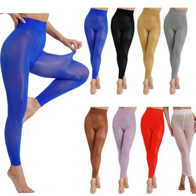 Women Tights See Through Underpants Gym Pants Long Stockings Mesh Pantyhose