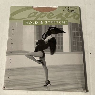 Capezio Women’s Hose Transition Tights Hold & Stretch Size M Dance Semi Opaque