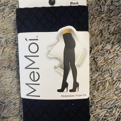 MeMoi Fashion Opaque Tights 1 Pair black Control Top Nylon/Spandex  S/M $14