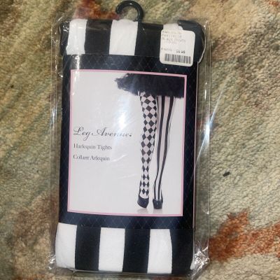 New - Womens - Le Avenue - Harlequin Tights - One Size