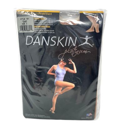 Danskin Footed Tights Women Ultra Shimmery Style 1331 Dance Wear Formal Skin