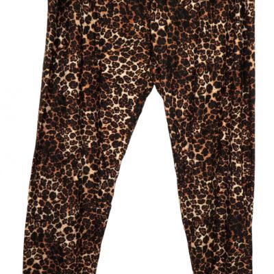 Bobbie Brooks Women's Leopard Print Leggings Pants Plus Size 2X