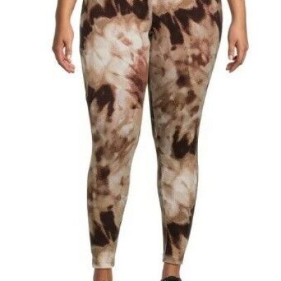 Terra & Sky  NEW?Womans Printed High rise PLUS Leggings size 1X~Sunset Dye Stone