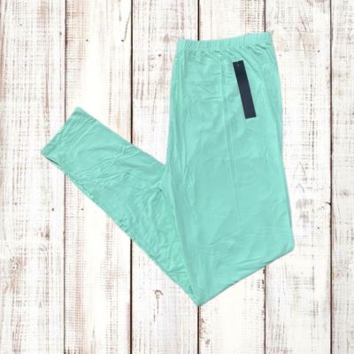 Women’s Leggings Depot Plus Size 3X-4X Sea Foam Green NWT Stretchy Buttery Soft