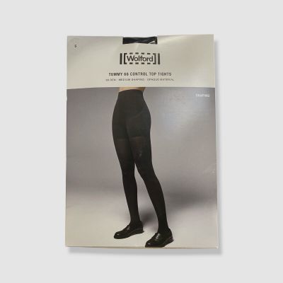 Wolford Women's Black Tummy 66 Control Top Tights Size S