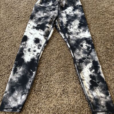 EUC Workshop Republic Black and White Tie Dye Leggings Women’s Size Small