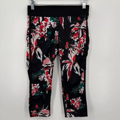 Athleta Leggings Women's Size S Multicolor Floral Print Capri Cropped Derek Lam